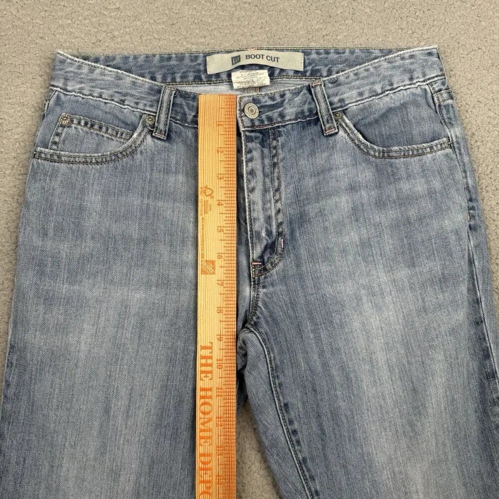 Vintage GAP Bootcut Jeans Womens 6R Light Wash Blue Denim Y2K Boho Retro 2005